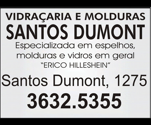 VIDRA�ARIA E MOLDURA SANTOS DUMONT Logomarca