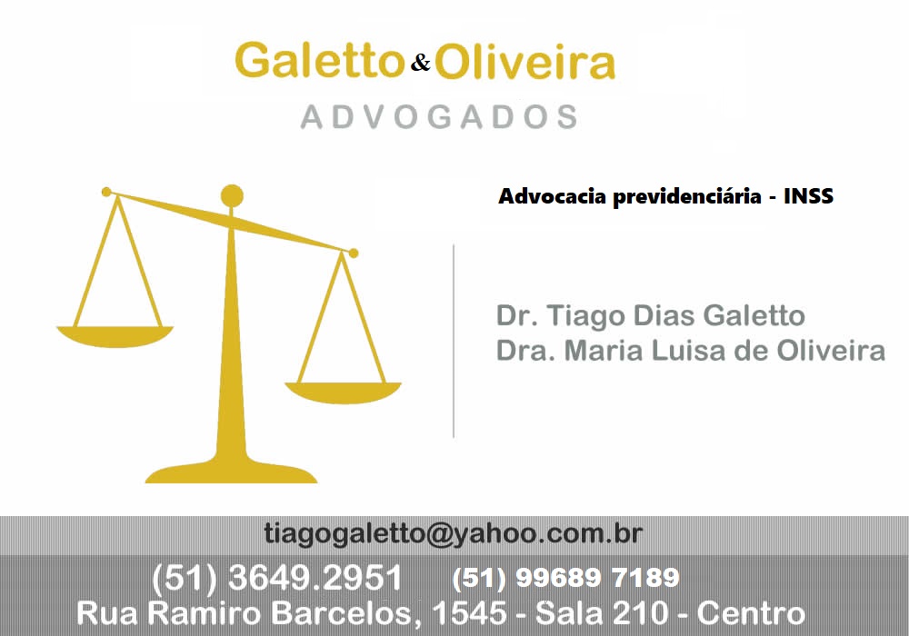 Dr. TIAGO DIAS GALETTO / Dra. MARIA LUISA DE OLIVEIRA